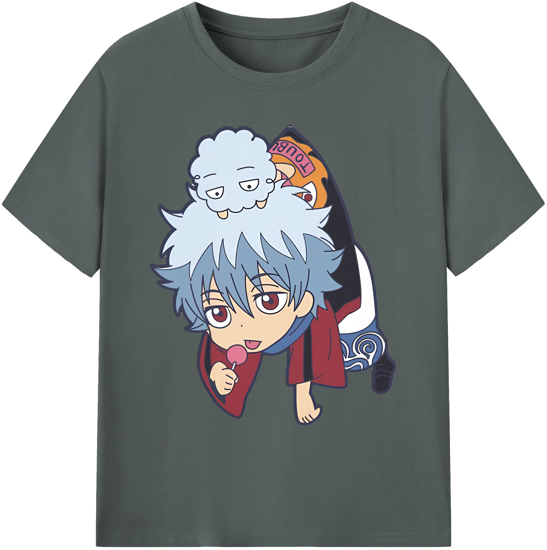 （画像用） ぎんたま 坂田銀時（さかたぎんとき） 神楽 志村新八（しむら しんぱち） GINTAMA Sakata Gintoki Kagura Shimura Shinpachi 綿100％ メンズ半袖Tシャツ｜肌触りやわらか＆通気性